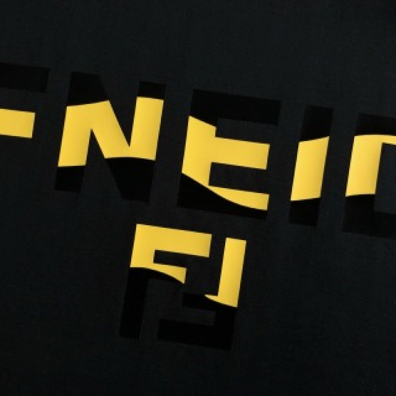 F**di Spring and Summer Black Letter Deconstruction Printed T-shirt