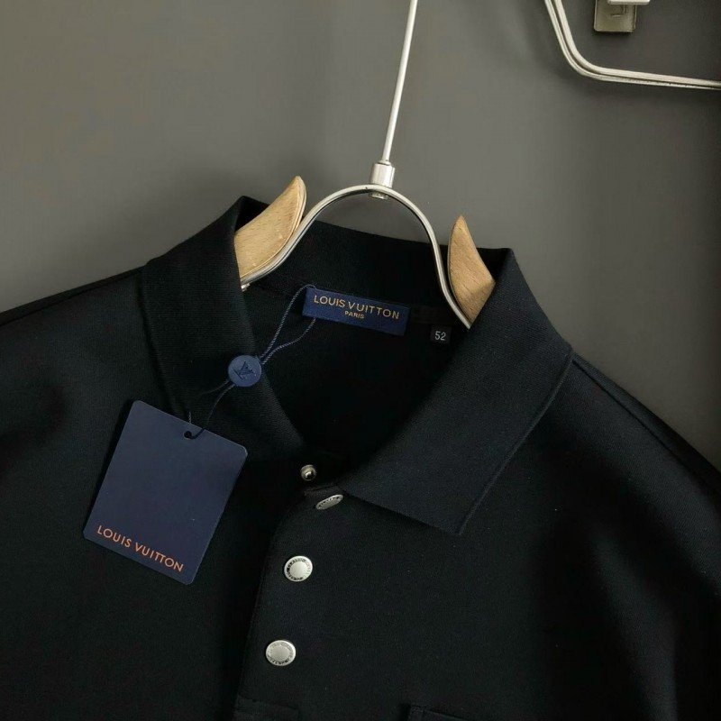 L0*is V*t0n new imported polo T-shirt with metal pocket inserts