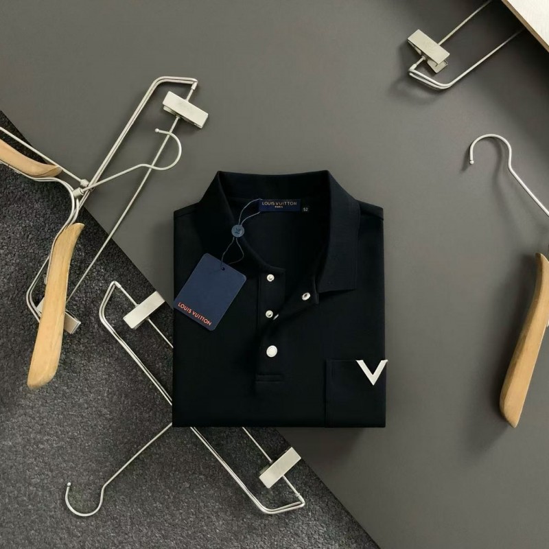 L0*is V*t0n new imported polo T-shirt with metal pocket inserts