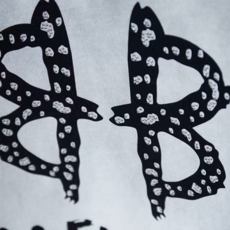 ba*len*cia*ga springsummer new suede bb + hot Di*m*nd t-shirt