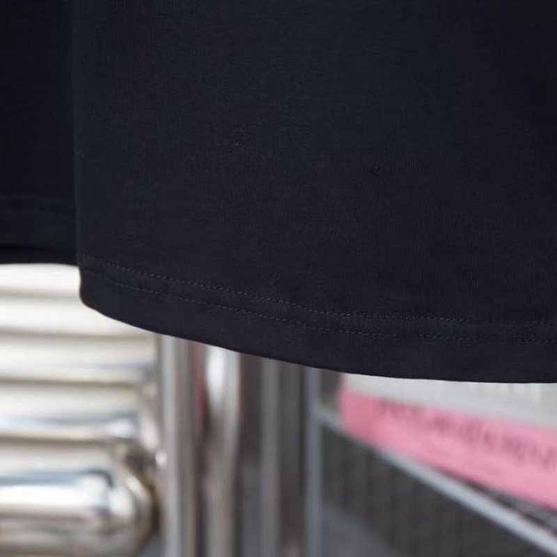 Ba*len*cia*ga SpringSummer New Flocked Letter Logo Printed T-shirt