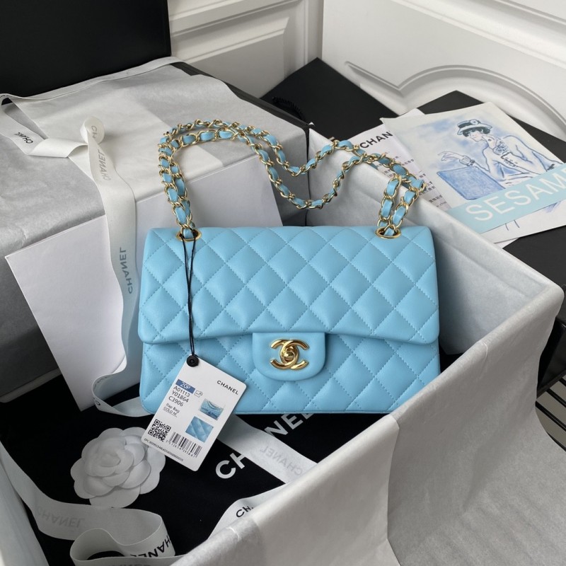 Ch*el Classic Flap Bag A01113, Top Quality, Medium Size: 23cm