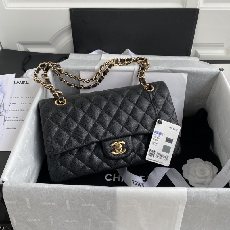 Ch*el Classic Flap Bag A01112, Top Quality,  Medium   Size: 15.5*25.5*6.5cm