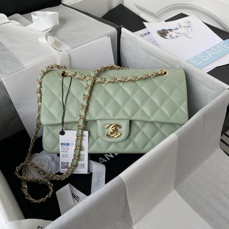 Ch*el Classic Flap Bag A01113, Top Quality,  Medium Size: 23cm