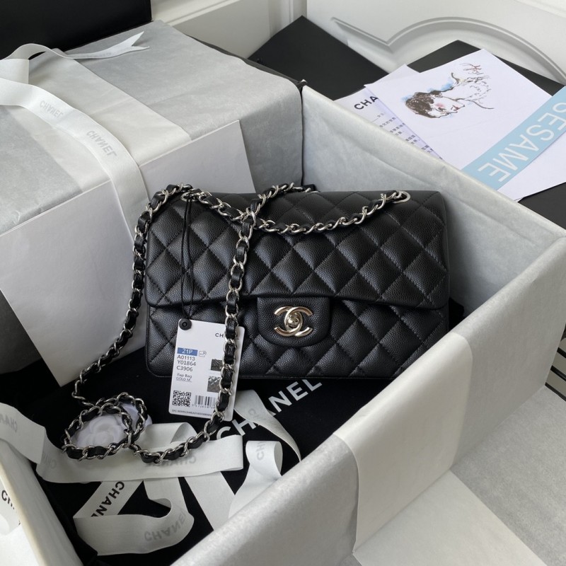Ch*el Classic Flap Bag A01113, Top Quality,  Medium Size: 23cm