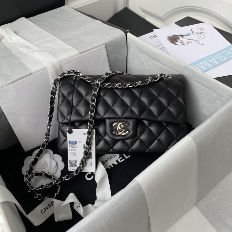 Ch*el Classic Flap Bag A01113, Top Quality,  Medium Size: 23cm