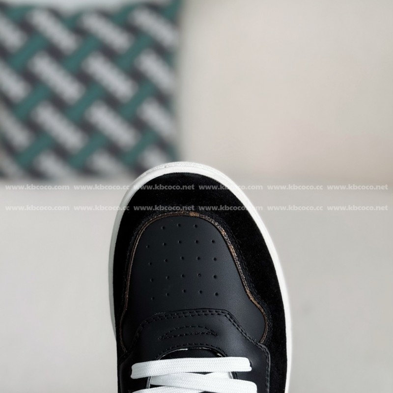 L0*is V*t0n Leather dark concave printed board shoes