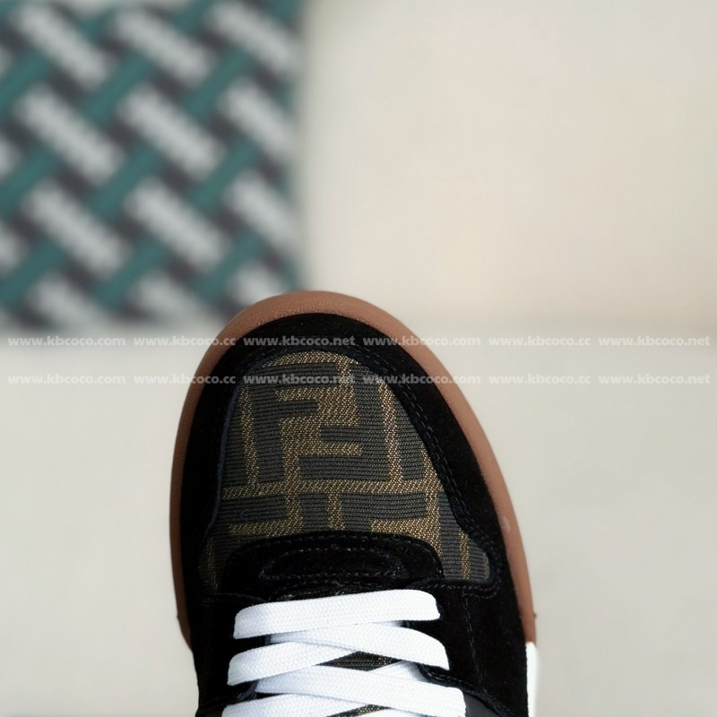 F**di cowhide casual low-top plank shoes