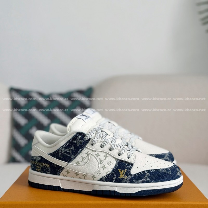 L0*is V*t0n x Nike Dunk Cowboy low-top plank shoes