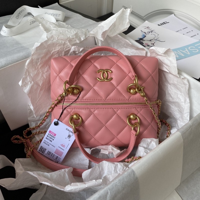 Ch*el 23A Premium Handmade Sheepskin Portable Lunch Box Bag AS4201, Top Quality Size: 17 * 21 * 5.5