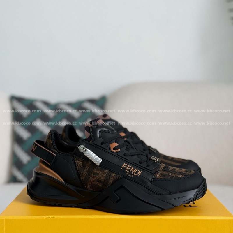 F**di leather casual low-top shoes