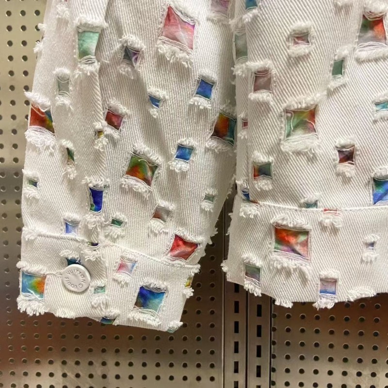 L0*is V*t0n Spring New Destroyed Denim Jacket