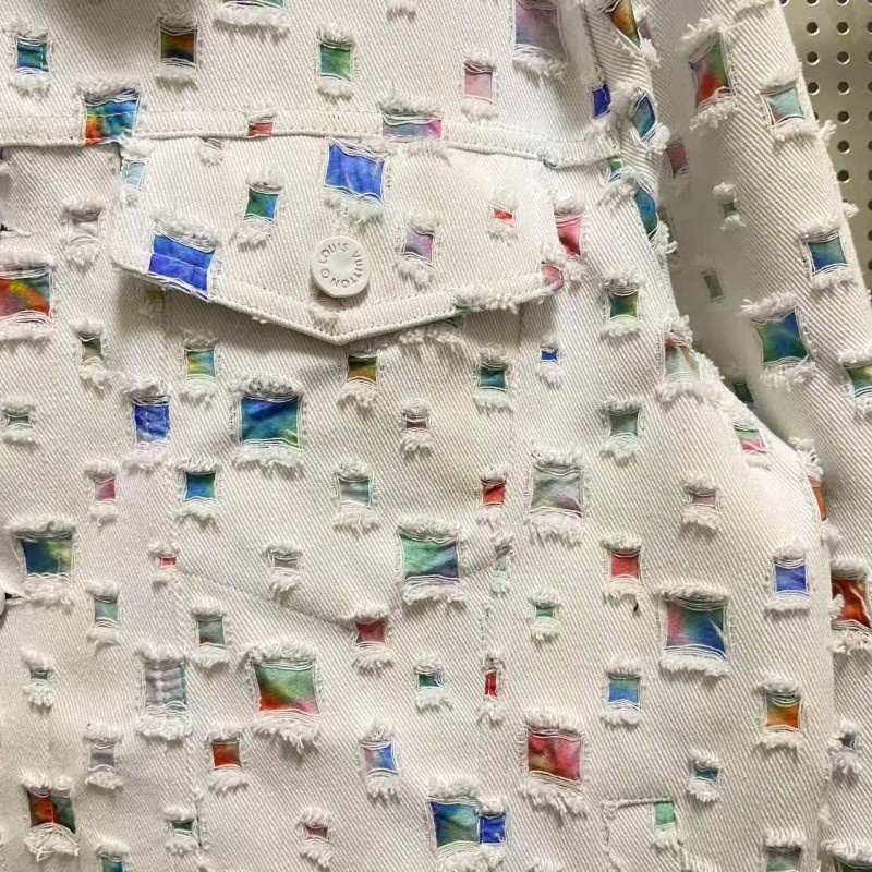 L0*is V*t0n Spring New Destroyed Denim Jacket