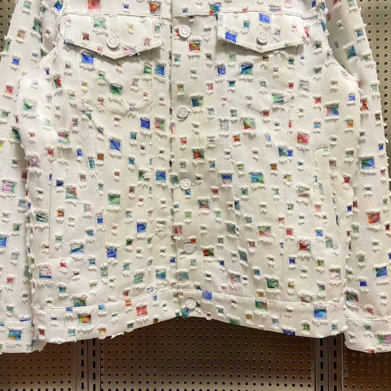 L0*is V*t0n Spring New Destroyed Denim Jacket