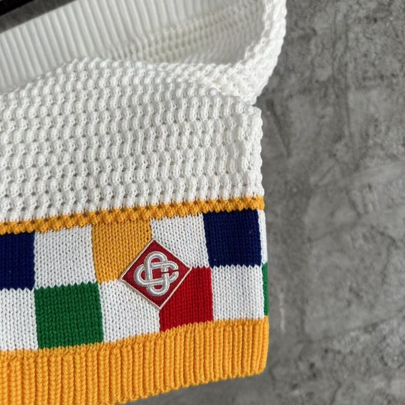 Casablanca cotton high density knit, woven shorts