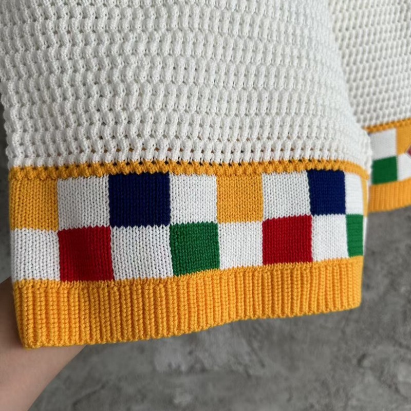 Casablanca cotton high density knit, woven shorts