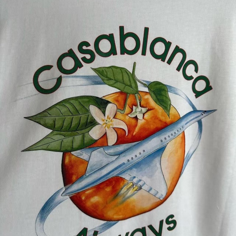 CASABLANCA Spring and Summer Tomato Graphic Print T-shirt