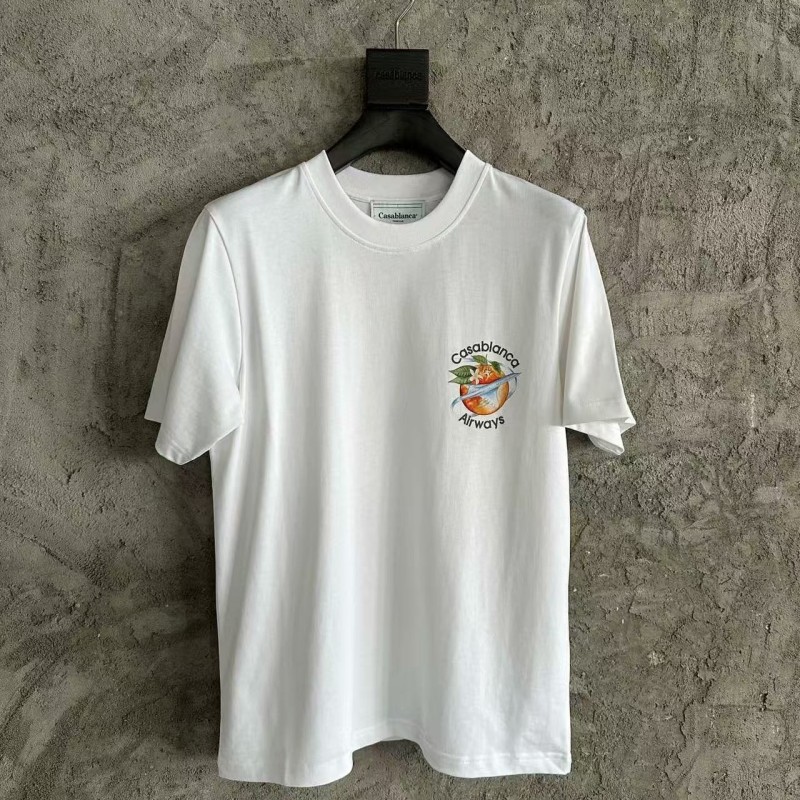 CASABLANCA Spring and Summer Tomato Graphic Print T-shirt