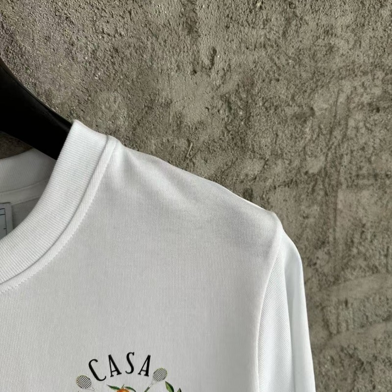 CASABLANCA SpringSummer Orange Graphic Print T-Shirt