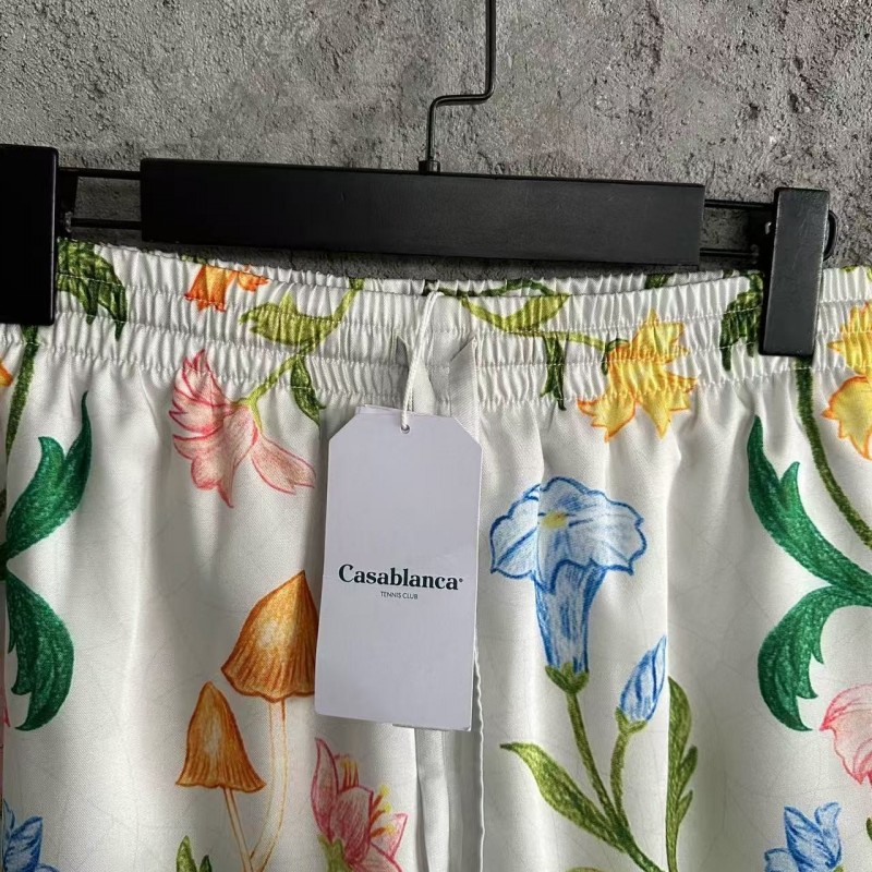 CASABLANCA SpringSummer Floral Silk Shorts