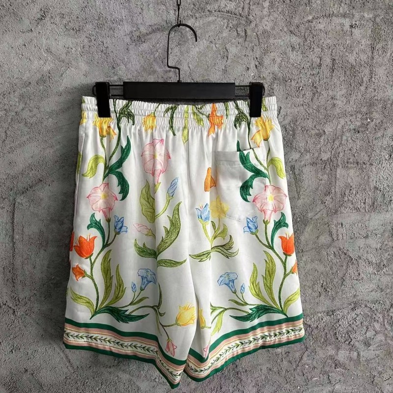 CASABLANCA SpringSummer Floral Silk Shorts