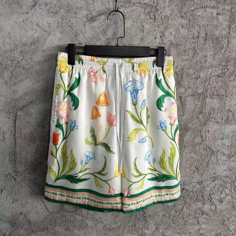 CASABLANCA SpringSummer Floral Silk Shorts