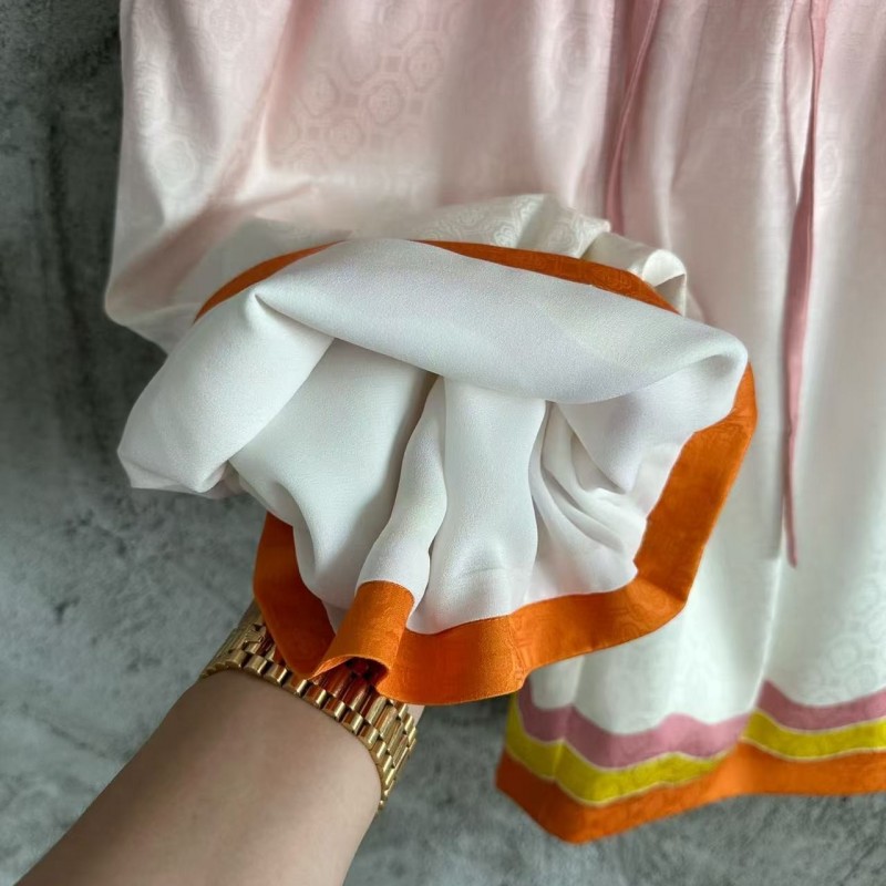 CASABLANCA Spring and Summer Large LOGO Pattern Silk Shorts