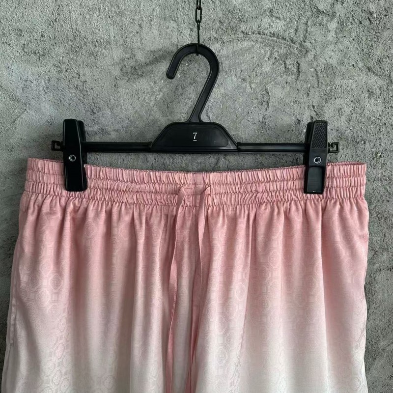 CASABLANCA Spring and Summer Large LOGO Pattern Silk Shorts