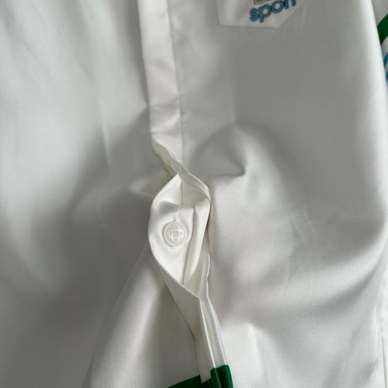 CASABLANCA Colorful portrait pattern silk white T-shirt