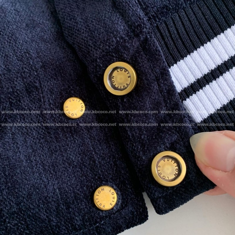 L0*is V*t0n Embroidered printed beaded cotton coat