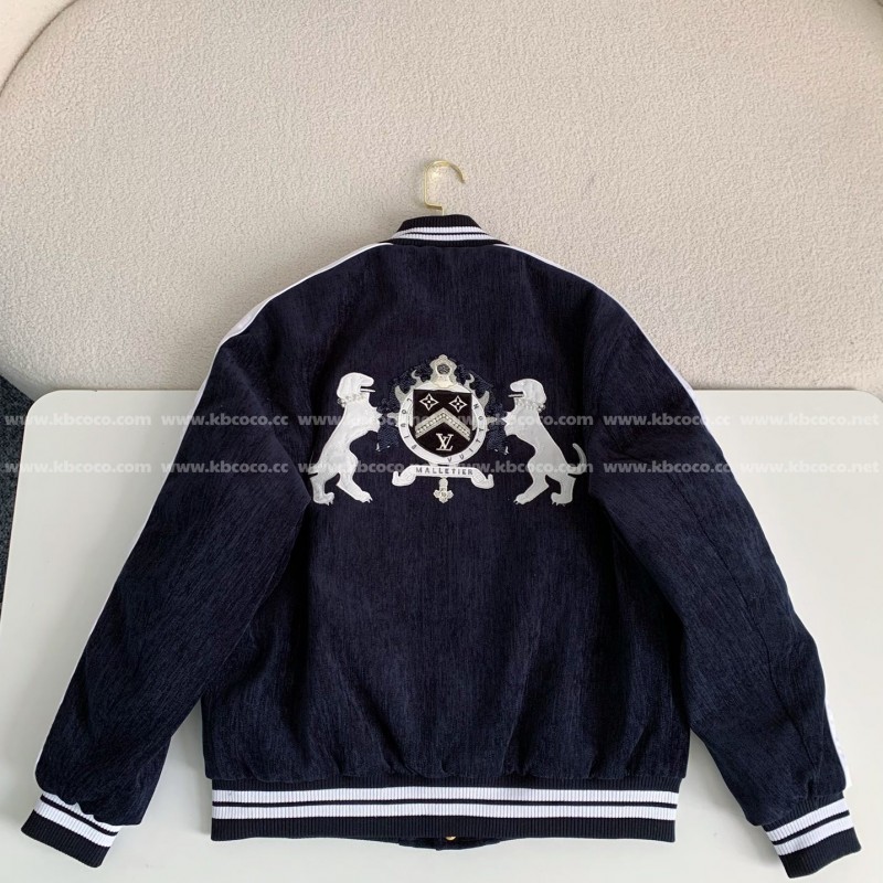 L0*is V*t0n Embroidered printed beaded cotton coat