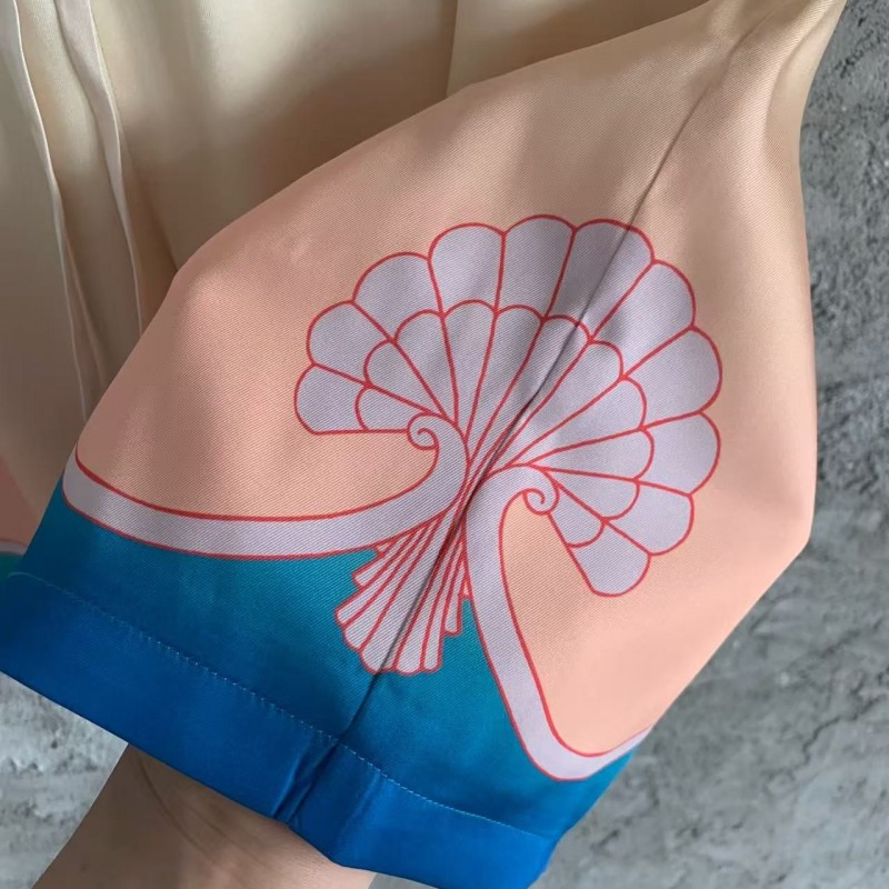 CASABLANCA Fantasy pattern silk shorts