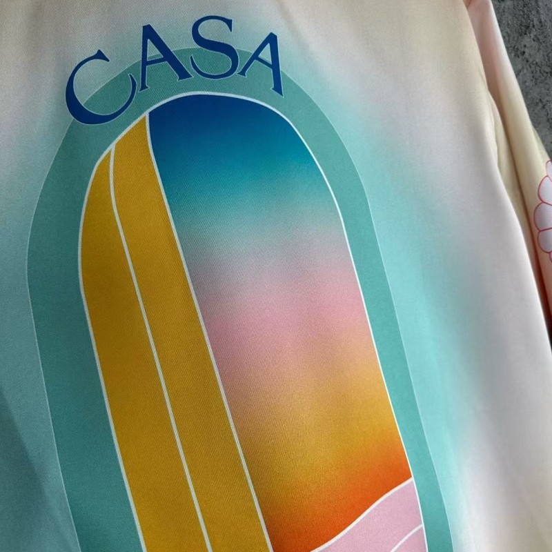 CASABLANCA Dreamy pattern silk T-shirt