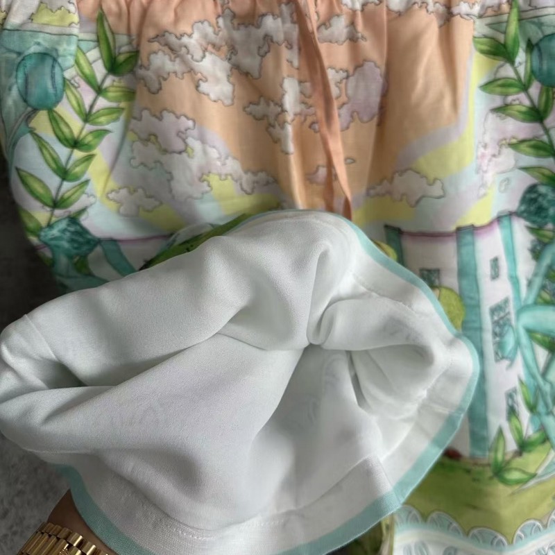 CASABLANCA Thinker linen shorts