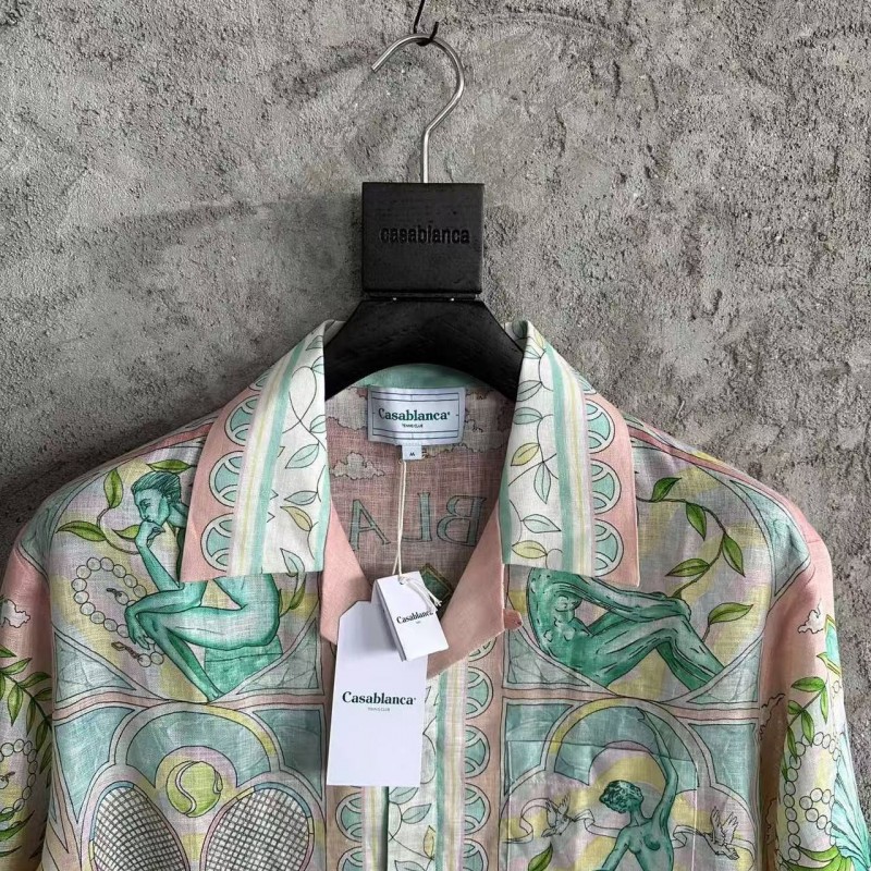 CASABLANCA Thinker linen T-shirt