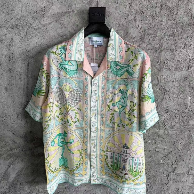 CASABLANCA Thinker linen T-shirt