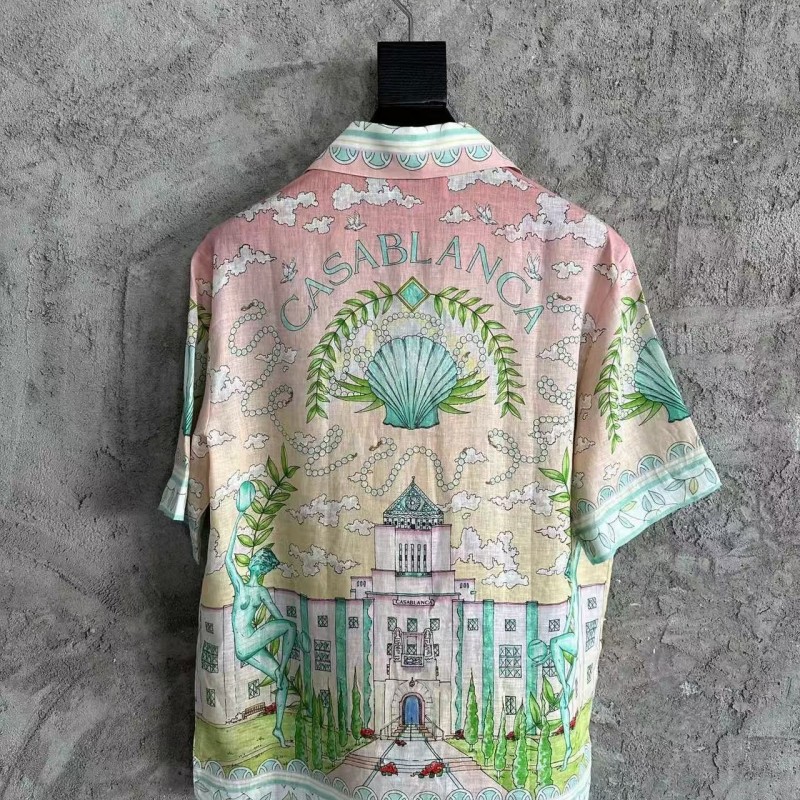 CASABLANCA Thinker linen T-shirt