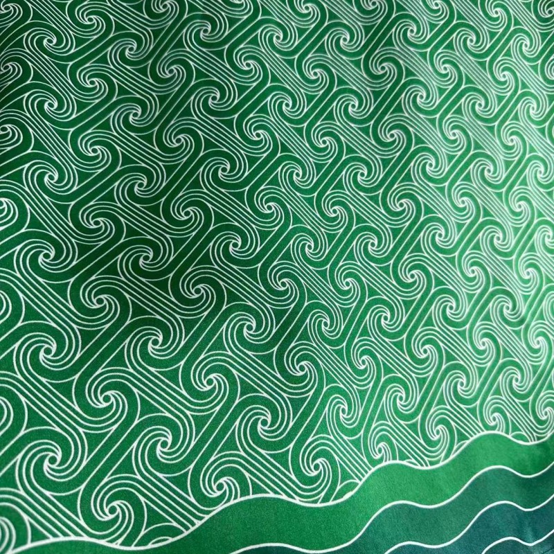 CASABLANCA Silk T-shirt with hem pattern