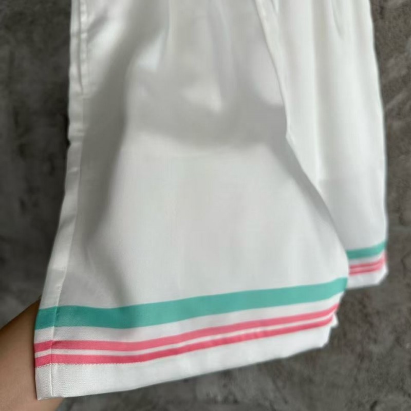 CASABLANCA Early Spring Fountain Pattern Silk Shorts