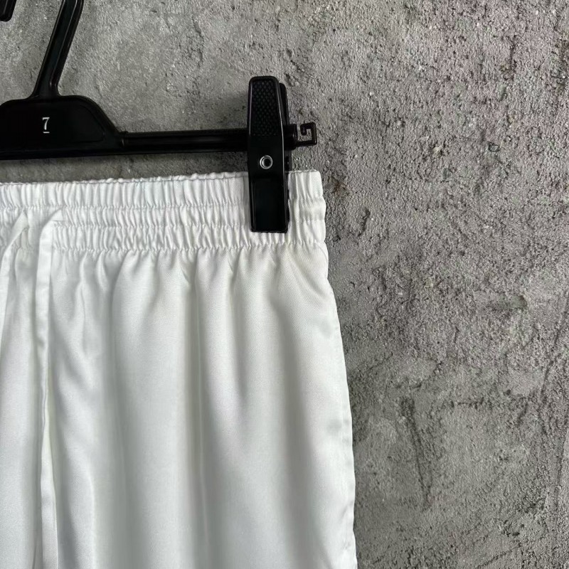 CASABLANCA Early Spring Fountain Pattern Silk Shorts