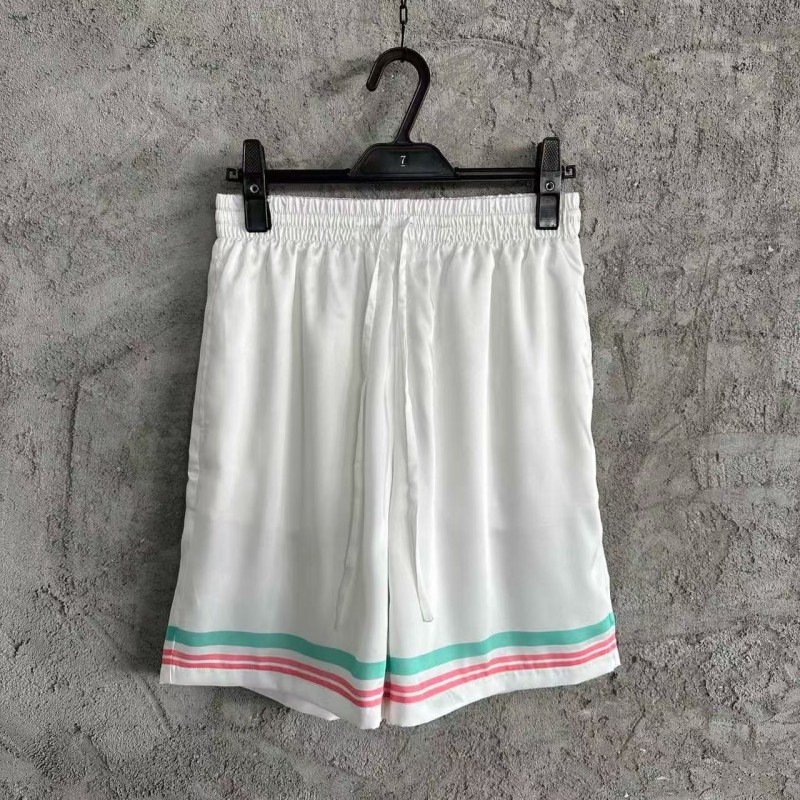 CASABLANCA Early Spring Fountain Pattern Silk Shorts