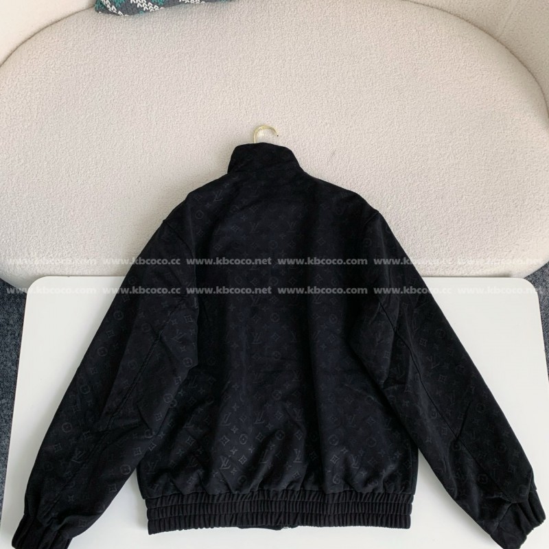 L0*is V*t0n ss25 Spring And Summer Series Embossed Suede Jacket