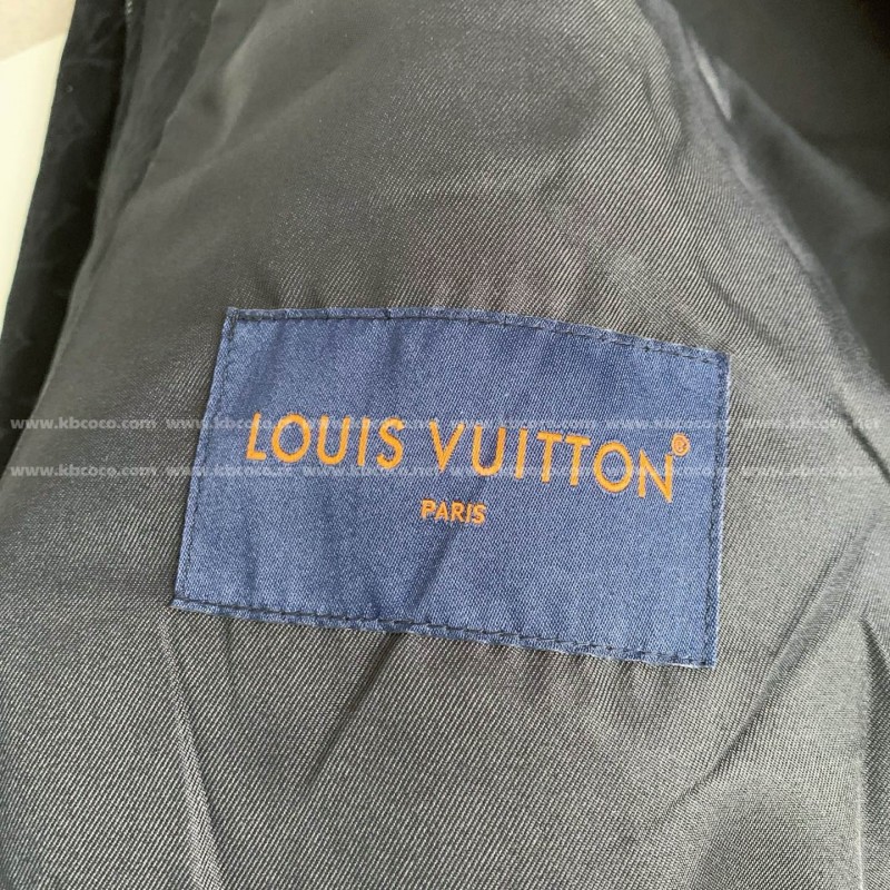 L0*is V*t0n ss25 Spring And Summer Series Embossed Suede Jacket