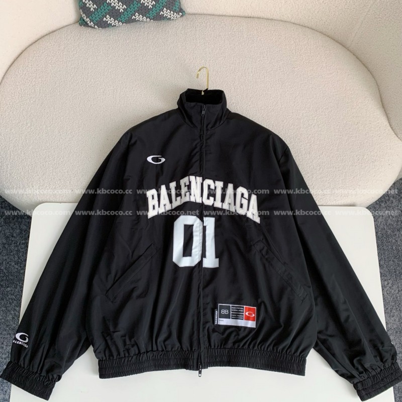 Ba*len*cia*ga ss25 Basketball Series Letter Print Jacket