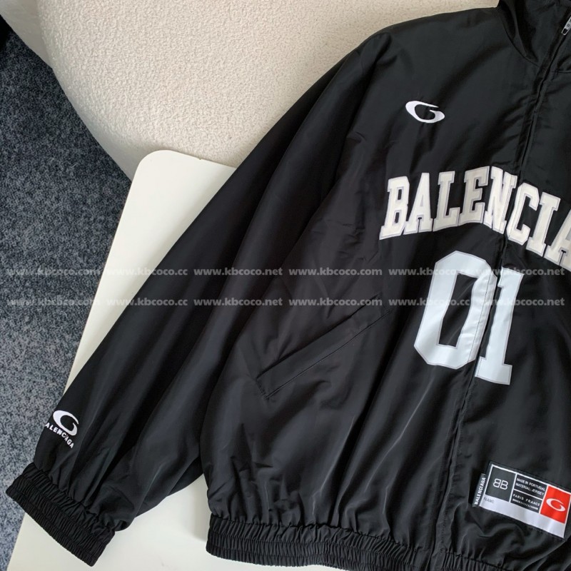 Ba*len*cia*ga ss25 Basketball Series Letter Print Jacket