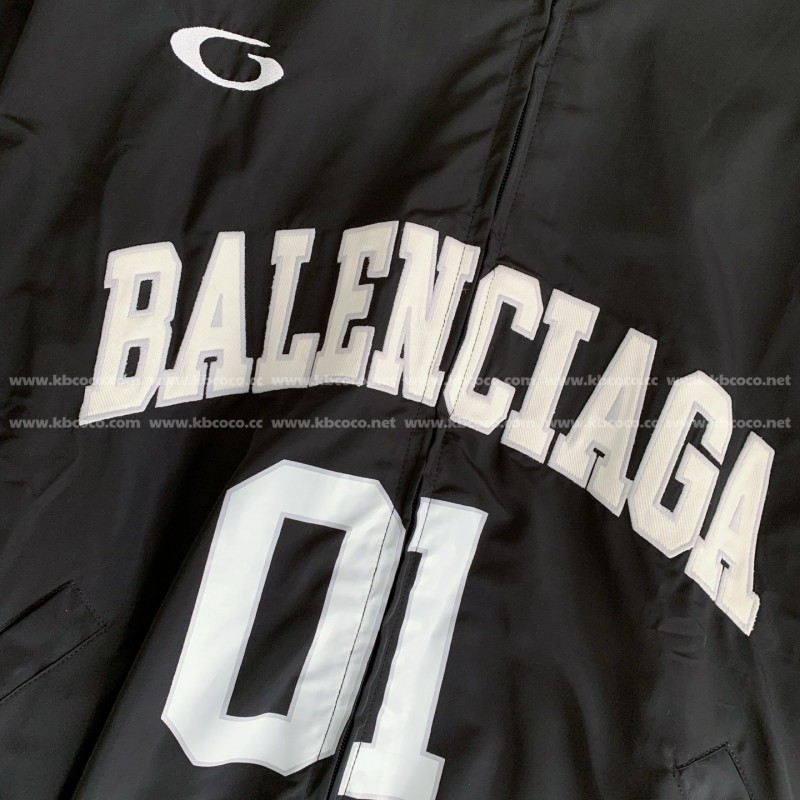 Ba*len*cia*ga ss25 Basketball Series Letter Print Jacket