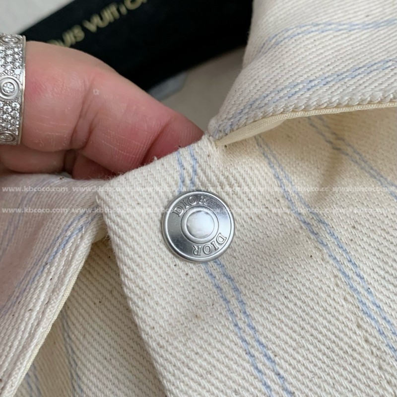 D*0r ss25 Summer Series Striped Shirt Jacket