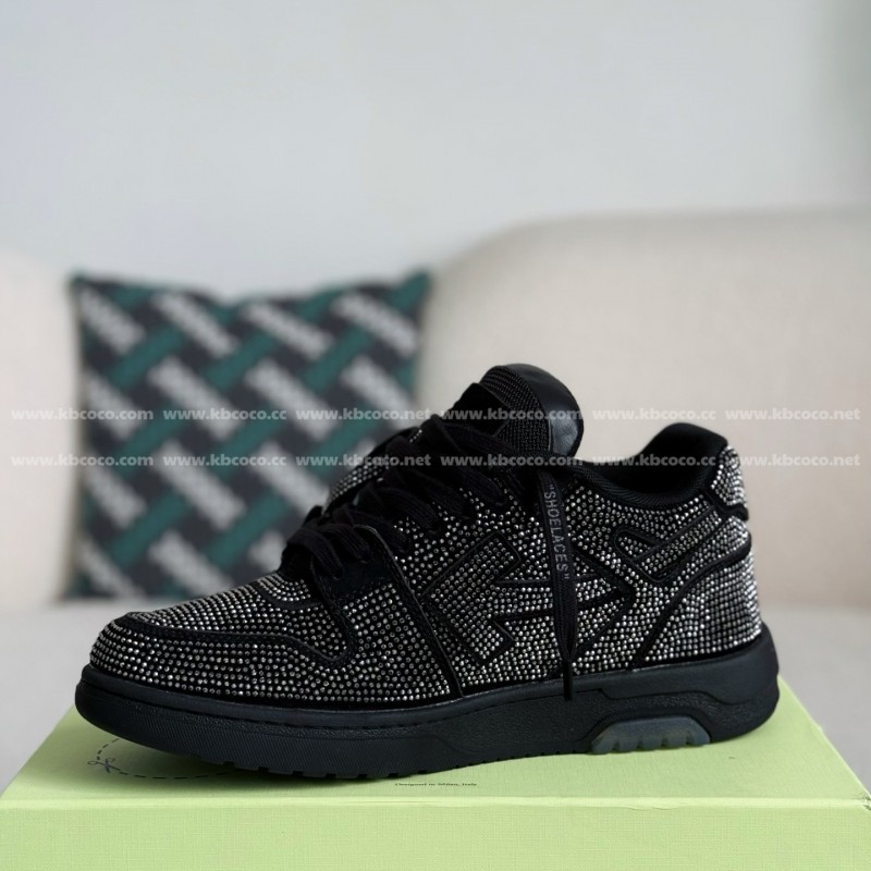 OFF-WHITE  LEATHER SNEAKERS