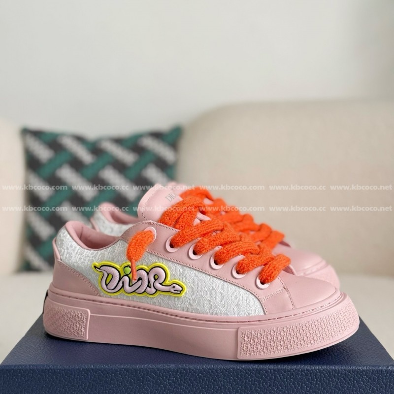 D*0r B33 Leather Sneakers
