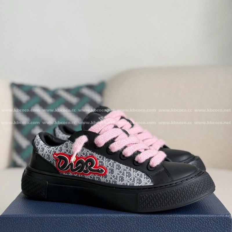 D*0r B33 Leather Sneakers